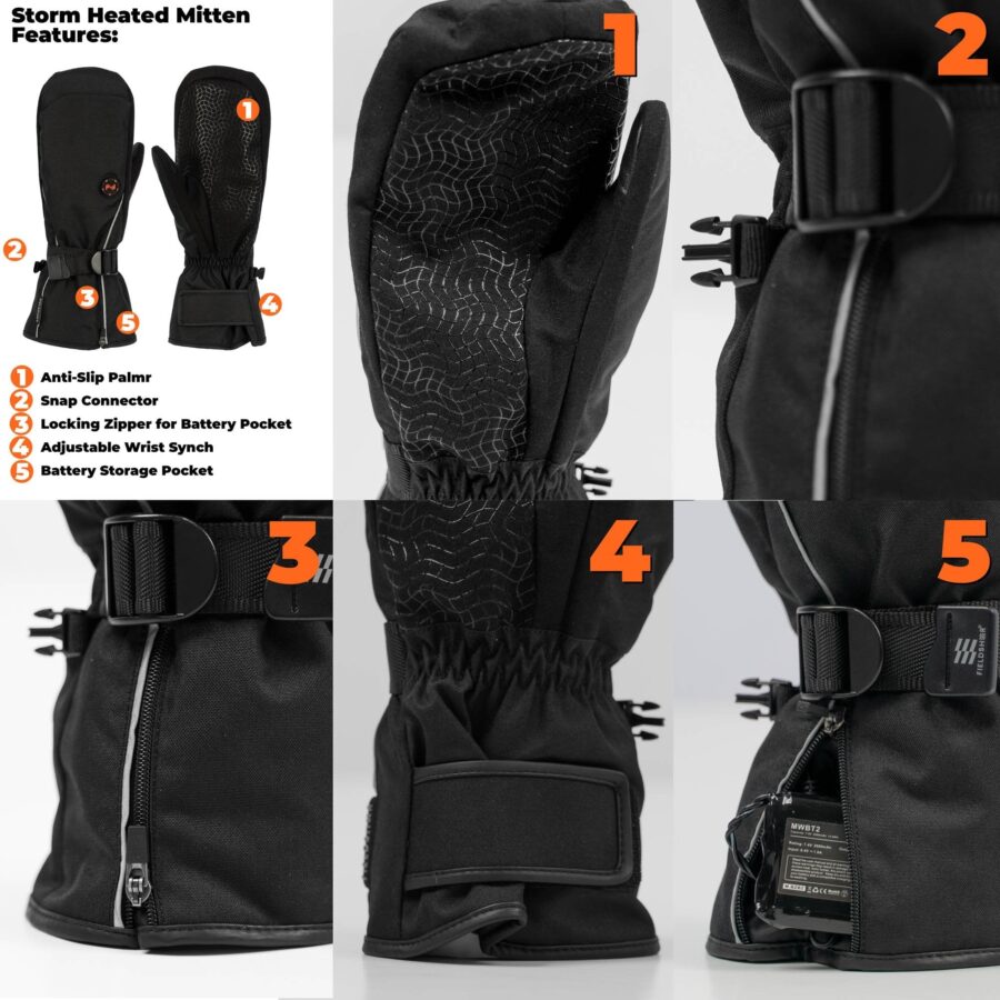 Heratex Storm Heated Mitten – Unisex Thermal Gloves for Extreme Cold - Image 12