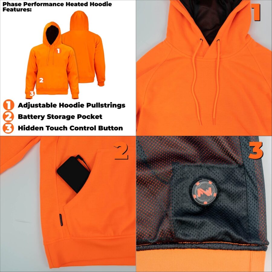 Heratex Men’s Phase Performance Hoodie – Lightweight Athletic Pullover - Image 9