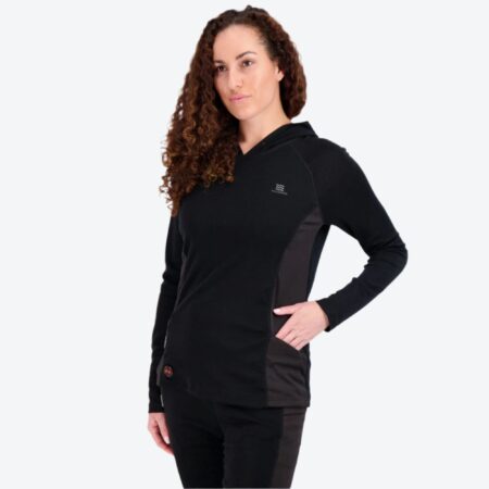 Heratex Merino Heated Baselayer Shirt for Women – Thermal Performance Wear